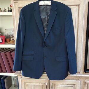 Perry Ellis Portofolio Men's Navy Blazer Sz 46R slim Fit
